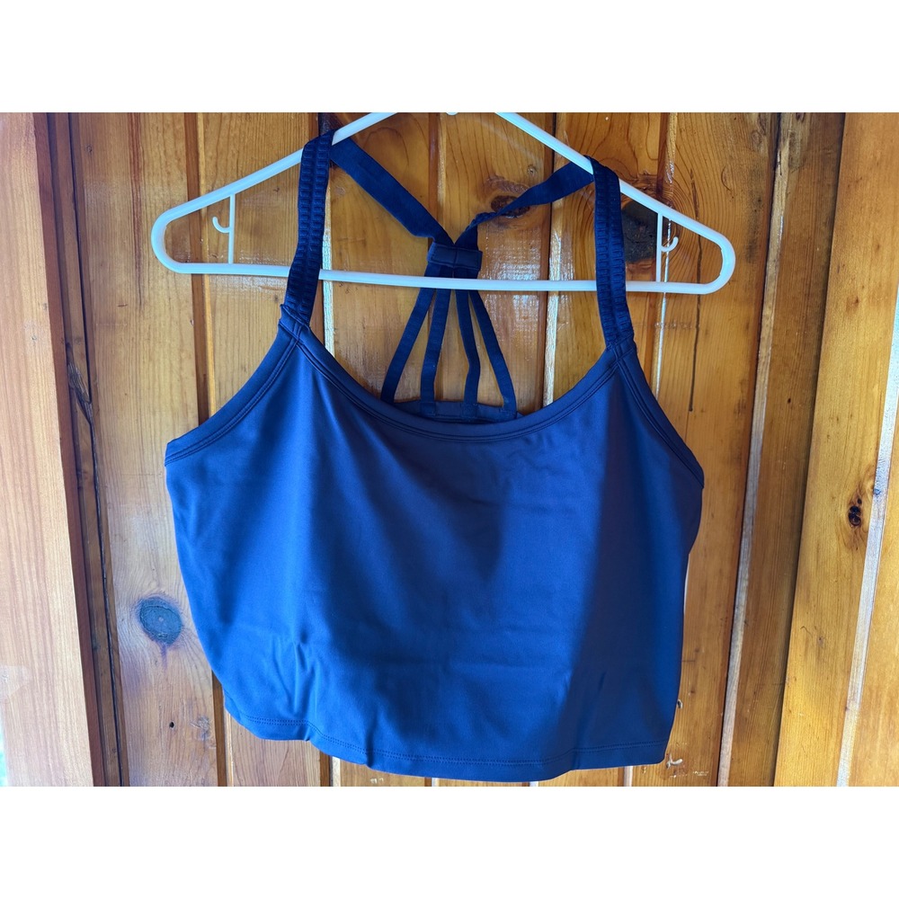 Phoenix Malibu Multi-Strap Bra‎ Navy Blue XL D-DDD Activewear Sports Bra NWT